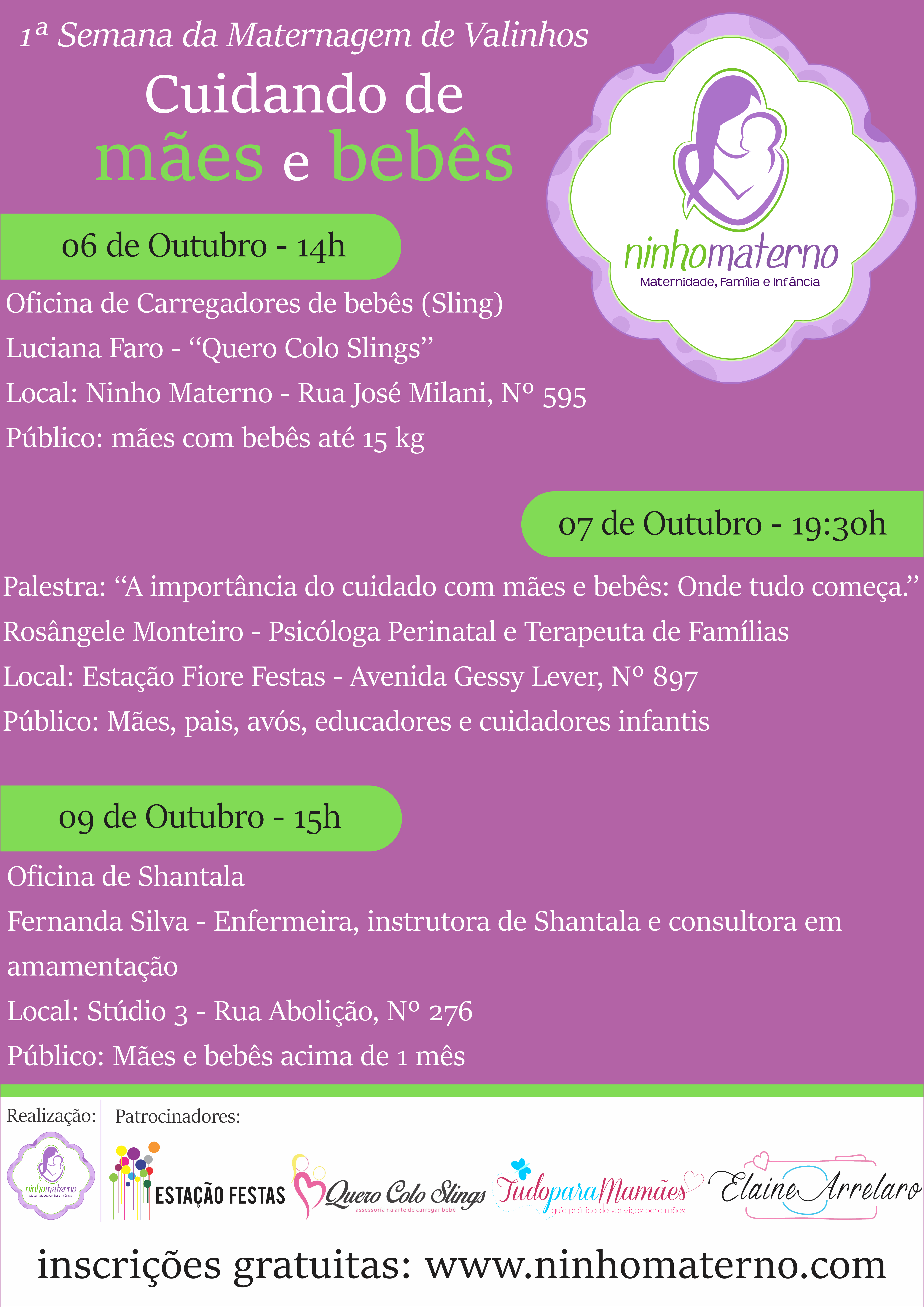 Programação completa