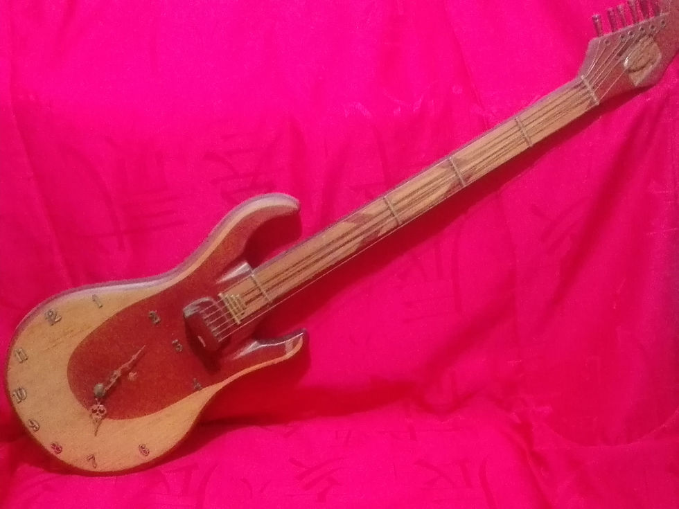 Miniatura: Reloj en forma de guitarra