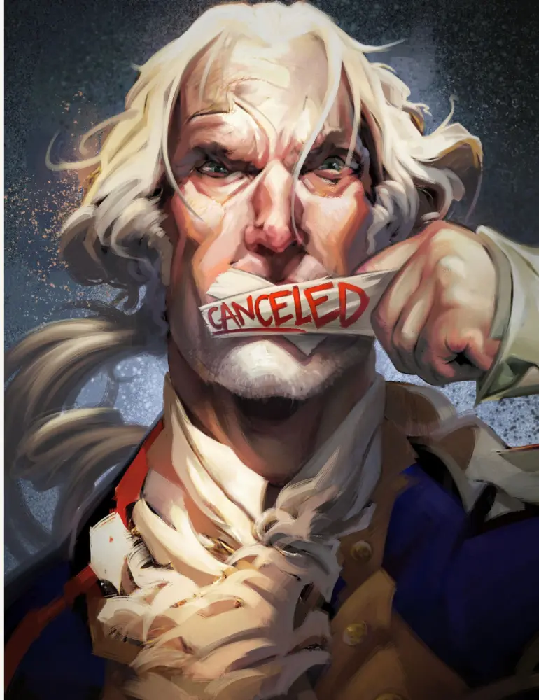 Thumbnail: George Washington (Canceled T-Shirt) BLACK