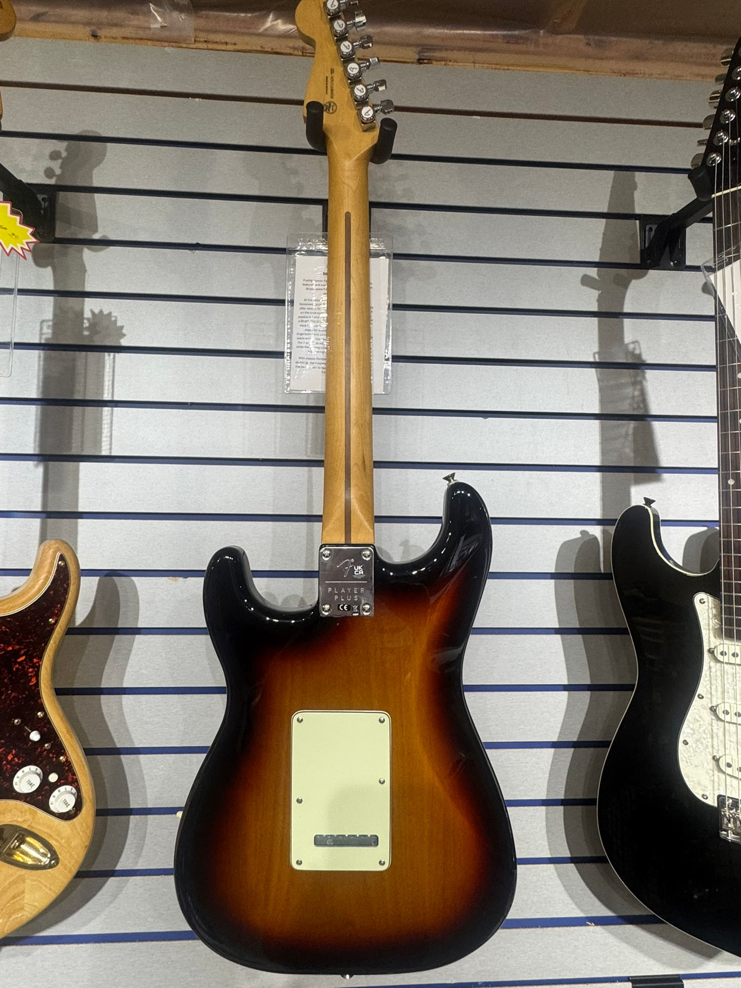Sunburst Fender Stratocaster guitar at The Guitar Shop