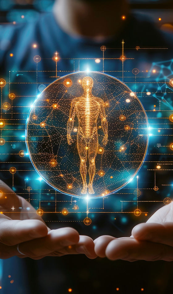 Abstract Image of optimal human health