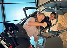 Client and trainer at Healthspan+ using AllCore360°
