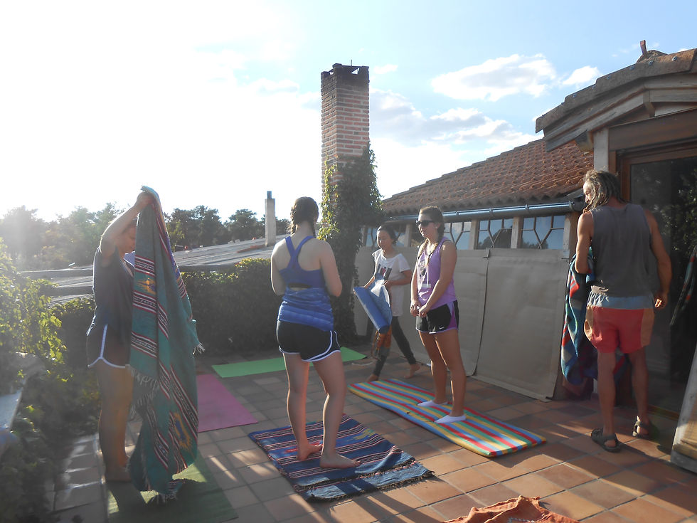 Yoga session