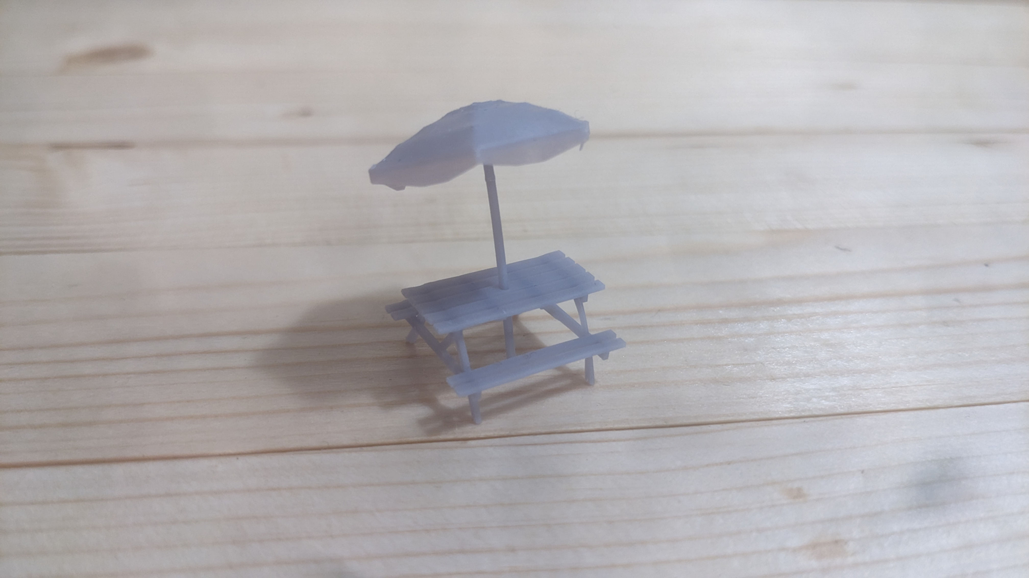 Picnic Bench and Parasol