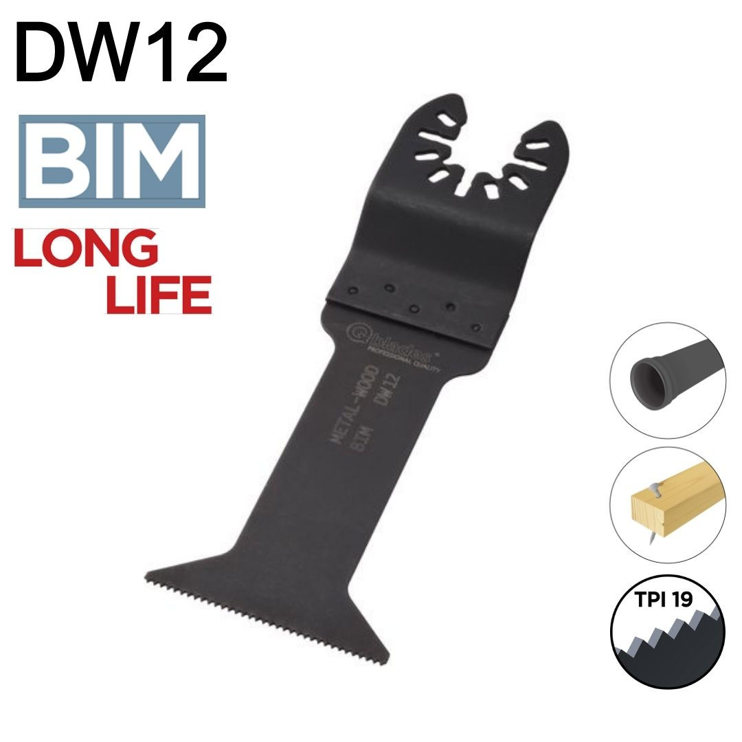DW12 | Bi-metalliterä 44x78mm
