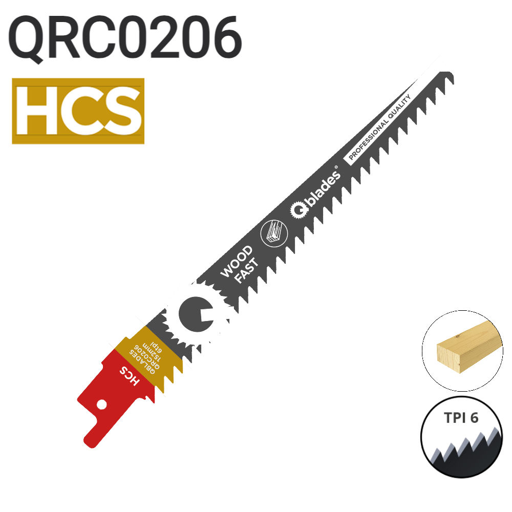 Puukkosahan HCS yleisterä puulle 152mm