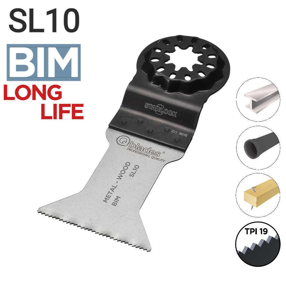 Starlock monitoimityökalun Bimetalliterä 44x55mm
