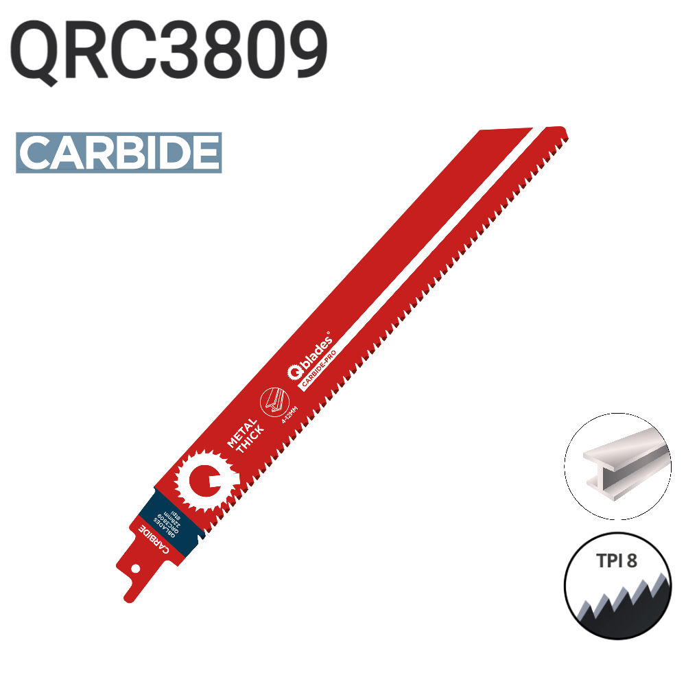 Karbidi edestakaisin liikkuva purkuterä 228mm