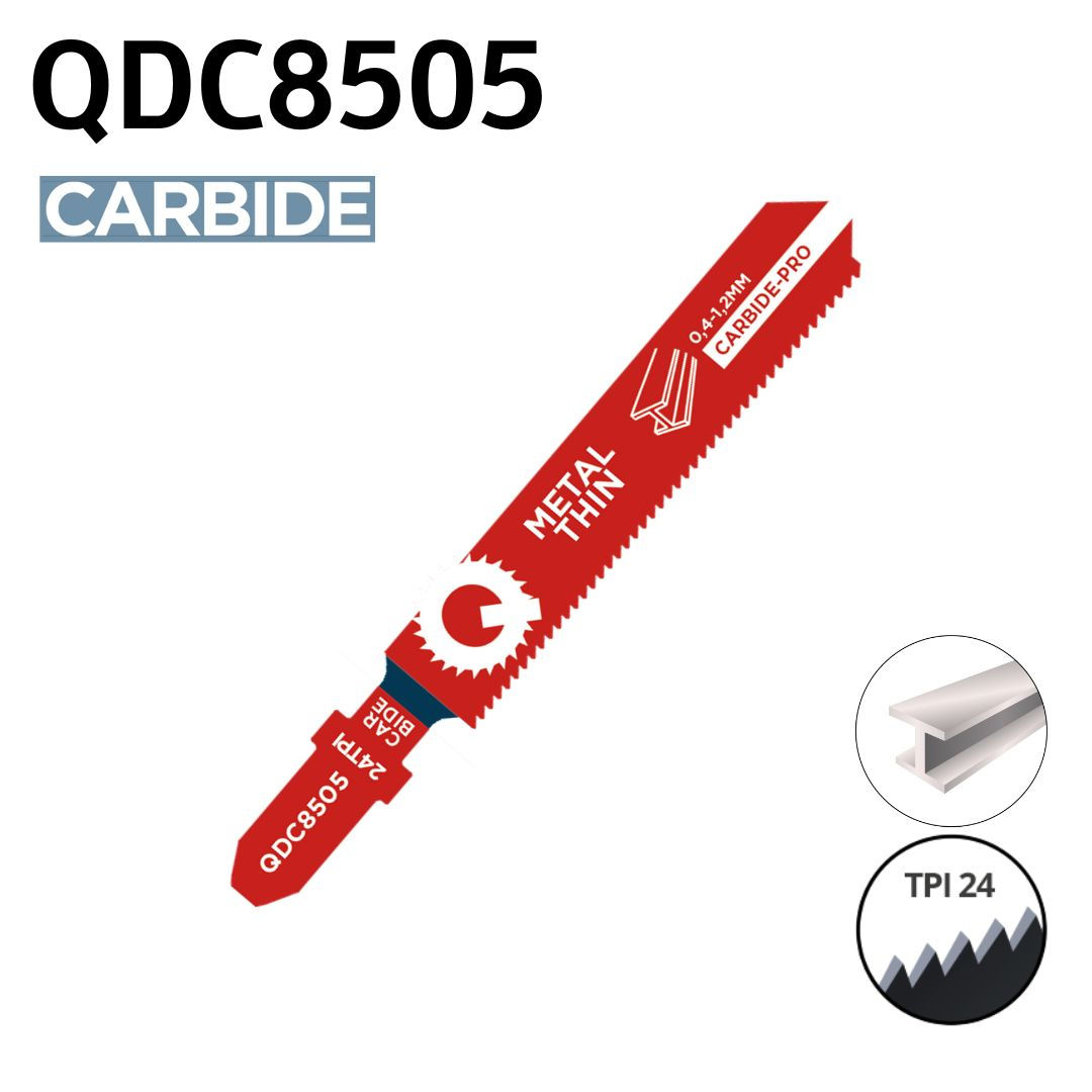 Karbidi metalliterä pistosahaan ohuen metallin leikkaamiseen 76mm