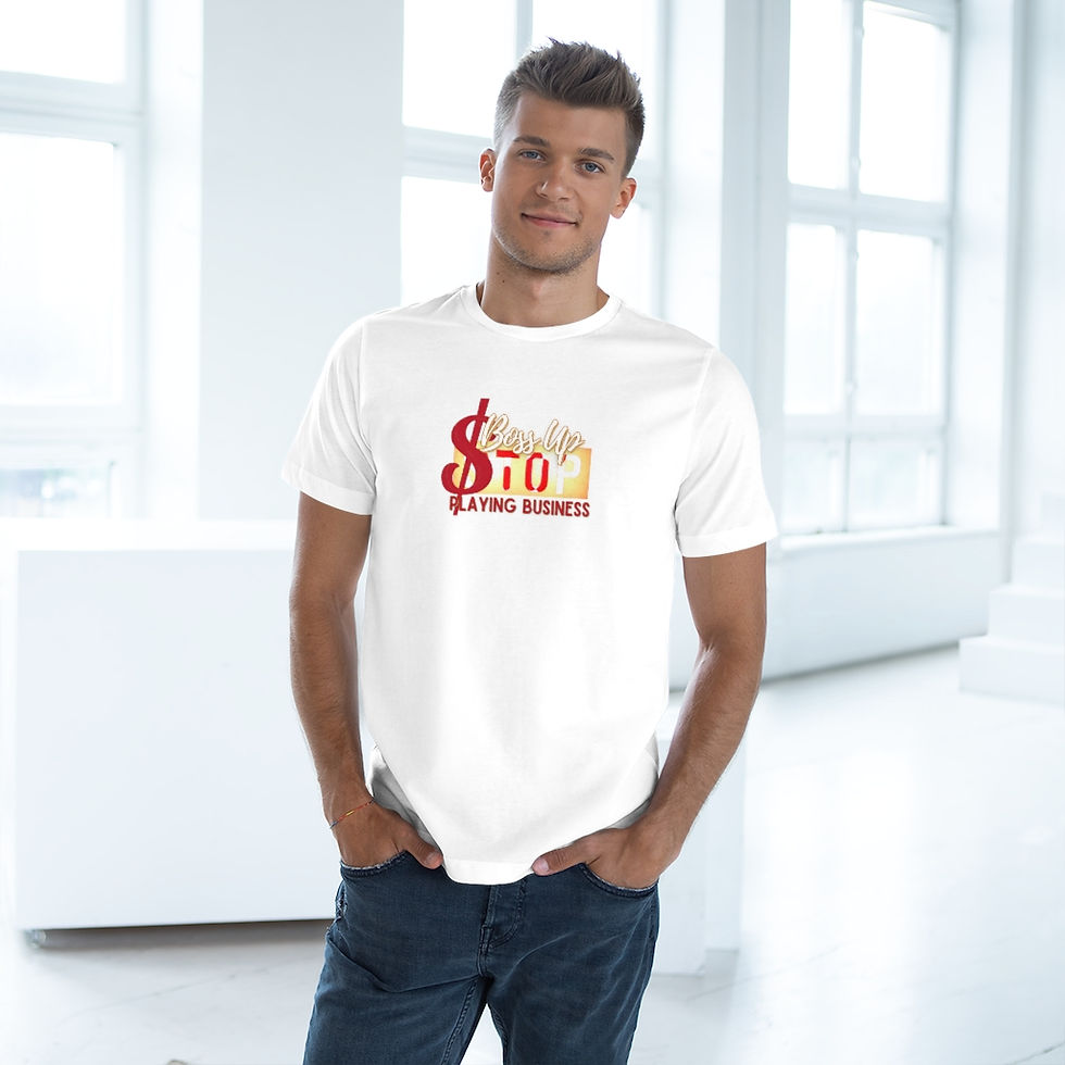 Miniatura: Boss Up Stop Playing Business Unisex Deluxe T-shirt