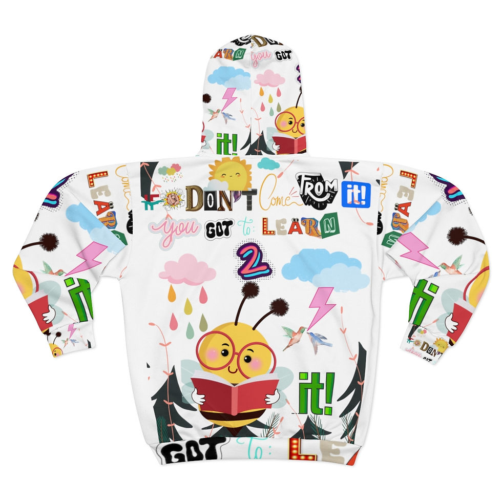 縮圖：Copy of Unisex Zip Hoodie (AOP)