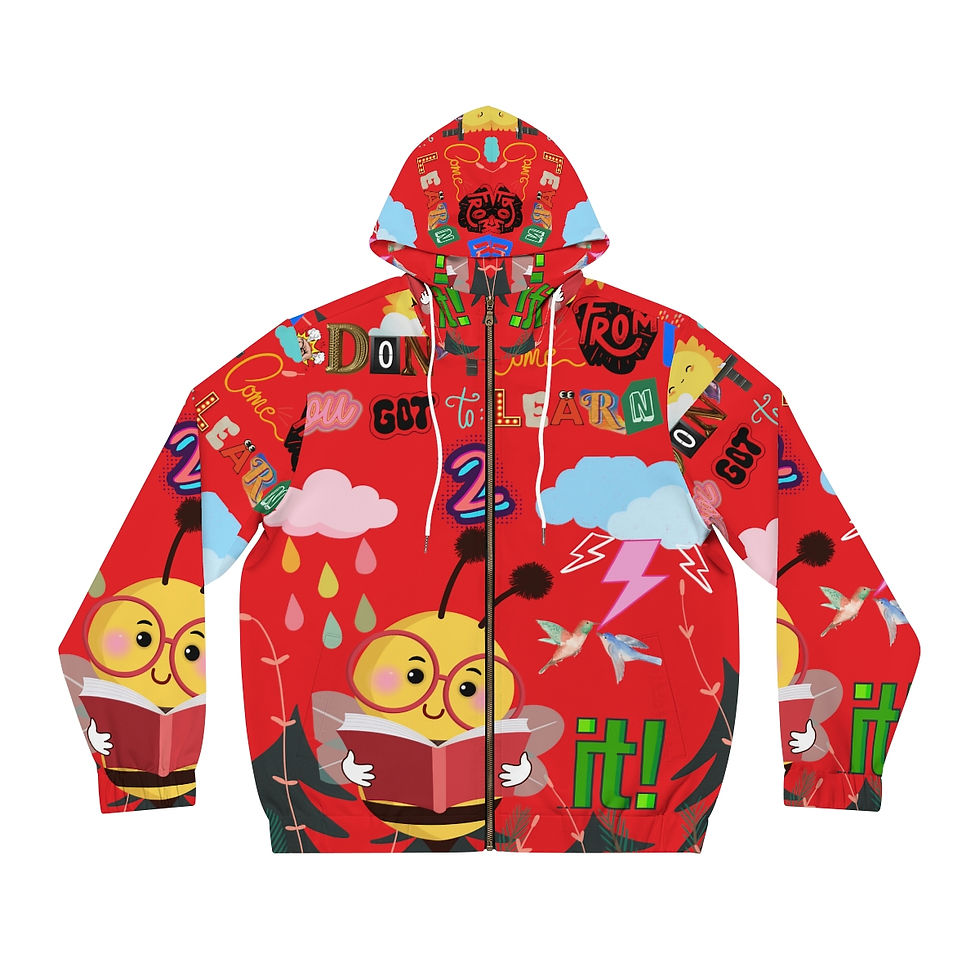 Thumbnail: GOODIES APPAREL Men's Full-Zip Hoodie (AOP)