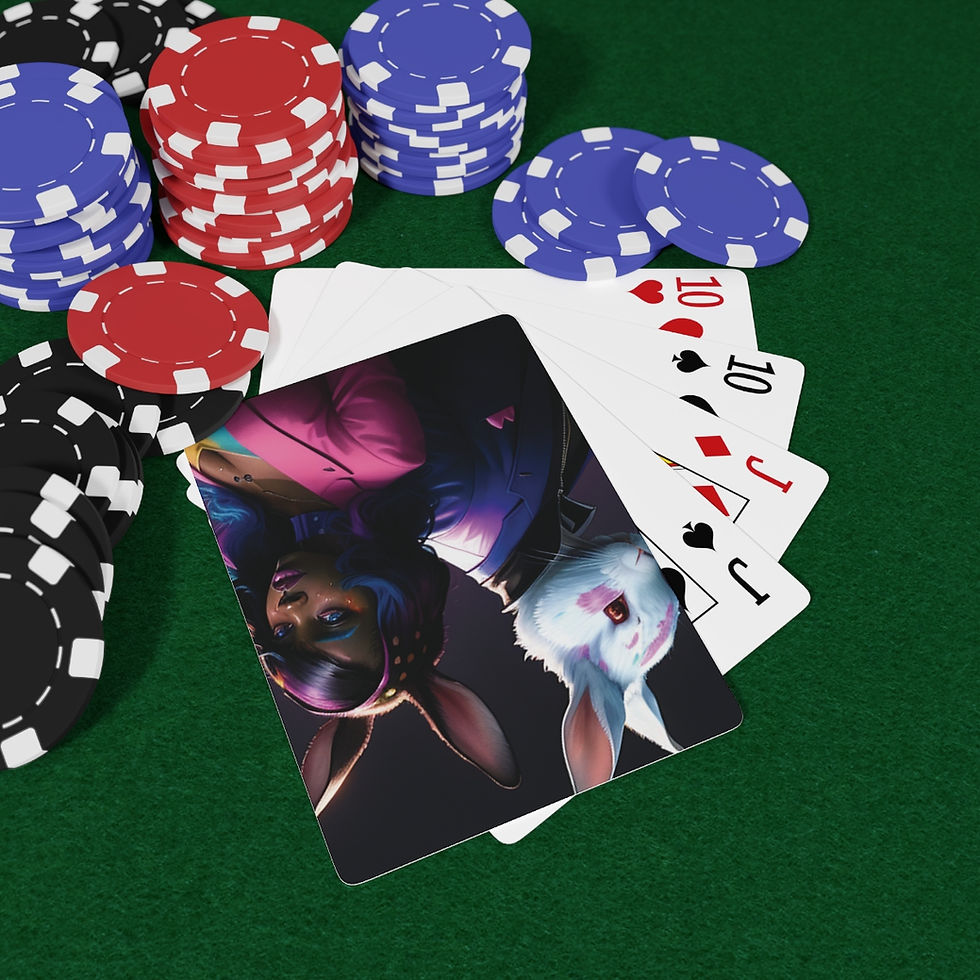 Miniature : Joker Bunny Custom Poker Cards
