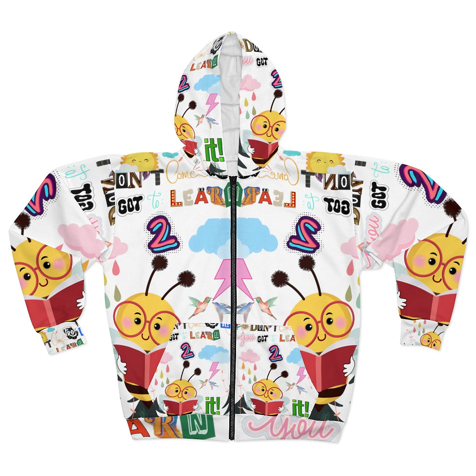 Miniature : Copy of Unisex Zip Hoodie (AOP)