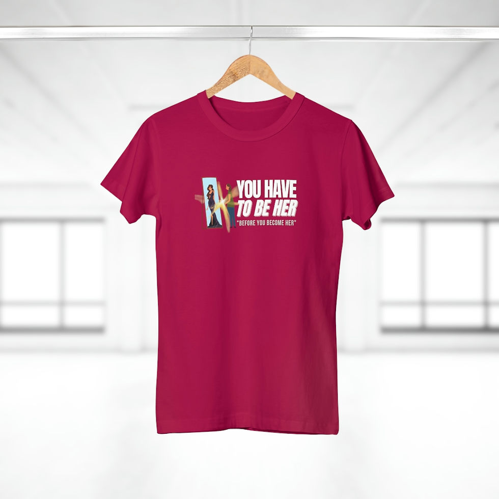 Miniatura: "To Be Her You Have To Become Her" Women's T shirt