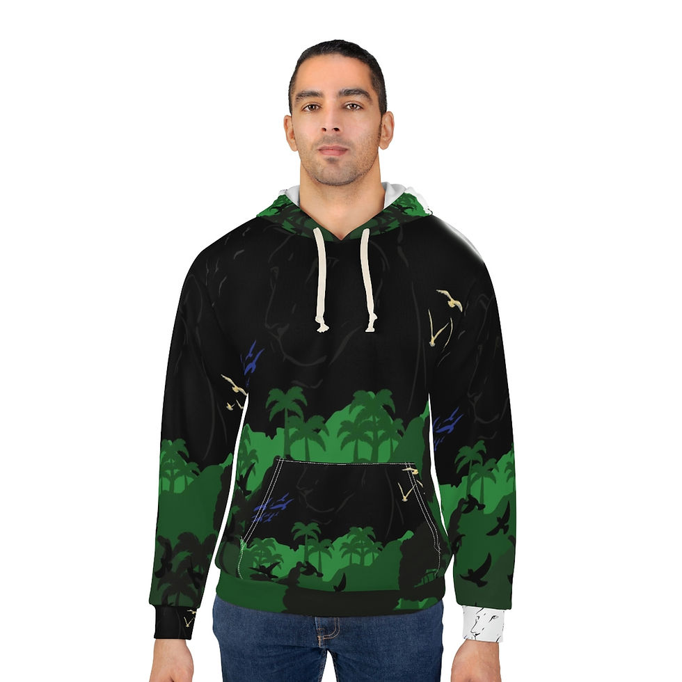 Thumbnail: JUICE WEAR Unisex Pullover Hoodie (AOP)