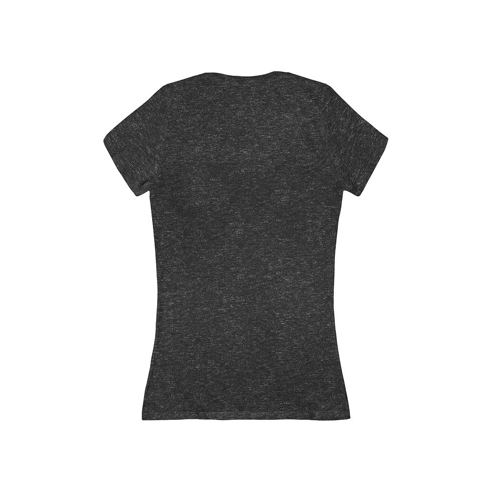 Thumbnail: Women's Jersey Short Sleeve Deep V-Neck Tee