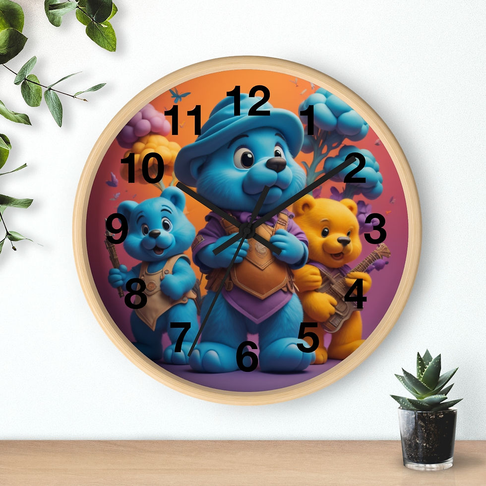 Miniature : Bears Kids Wall Clock