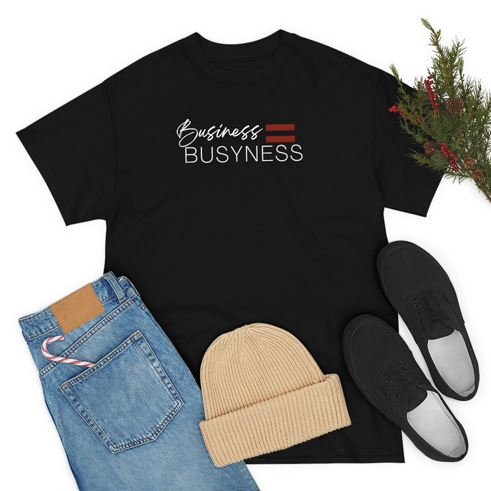 Miniatura: Business = Busyness T-shirt Unisex