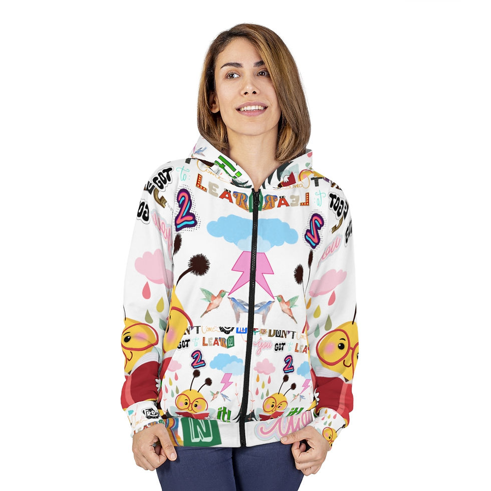 Thumbnail: Copy of Unisex Zip Hoodie (AOP)