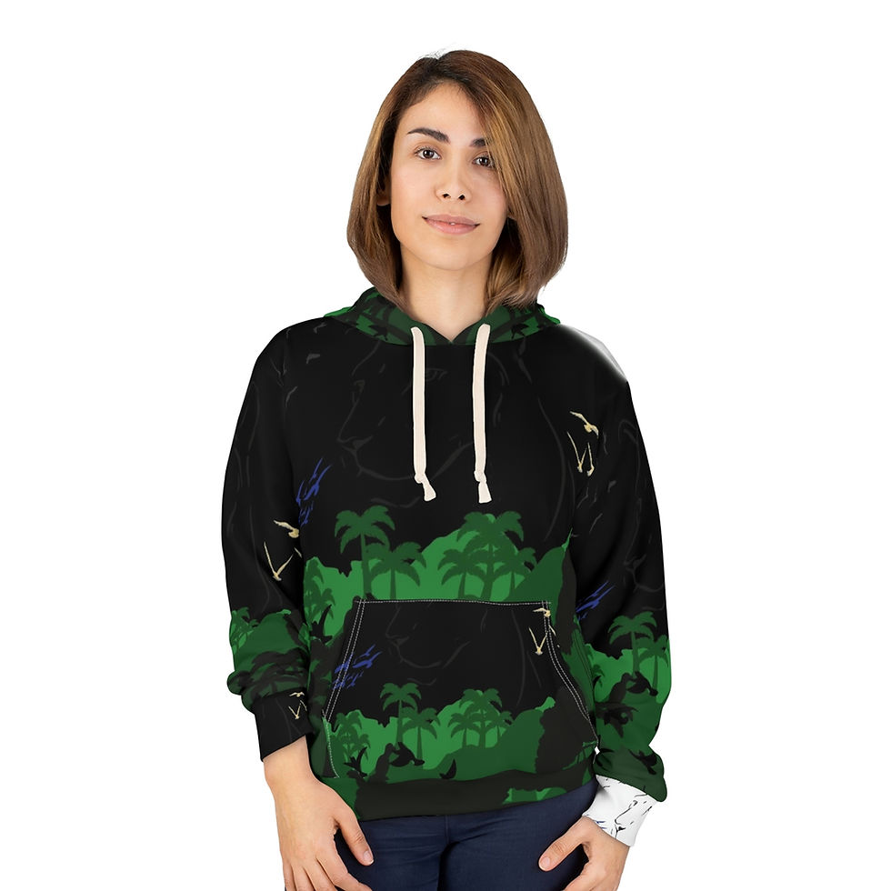 Thumbnail: JUICE WEAR Unisex Pullover Hoodie (AOP)