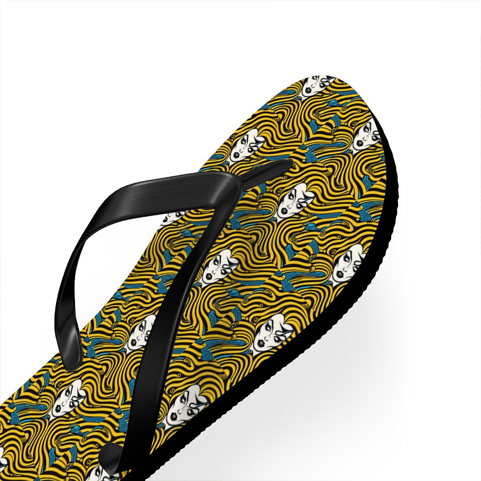 Miniature : Summer Floral Print Flip Flops
