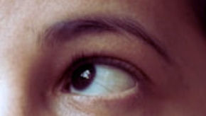 oog close up, wordt niet gezien