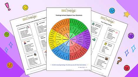 Printable worksheets on purple background