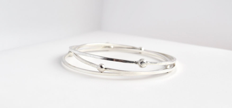 Thumbnail: Silver Celestial Bangle