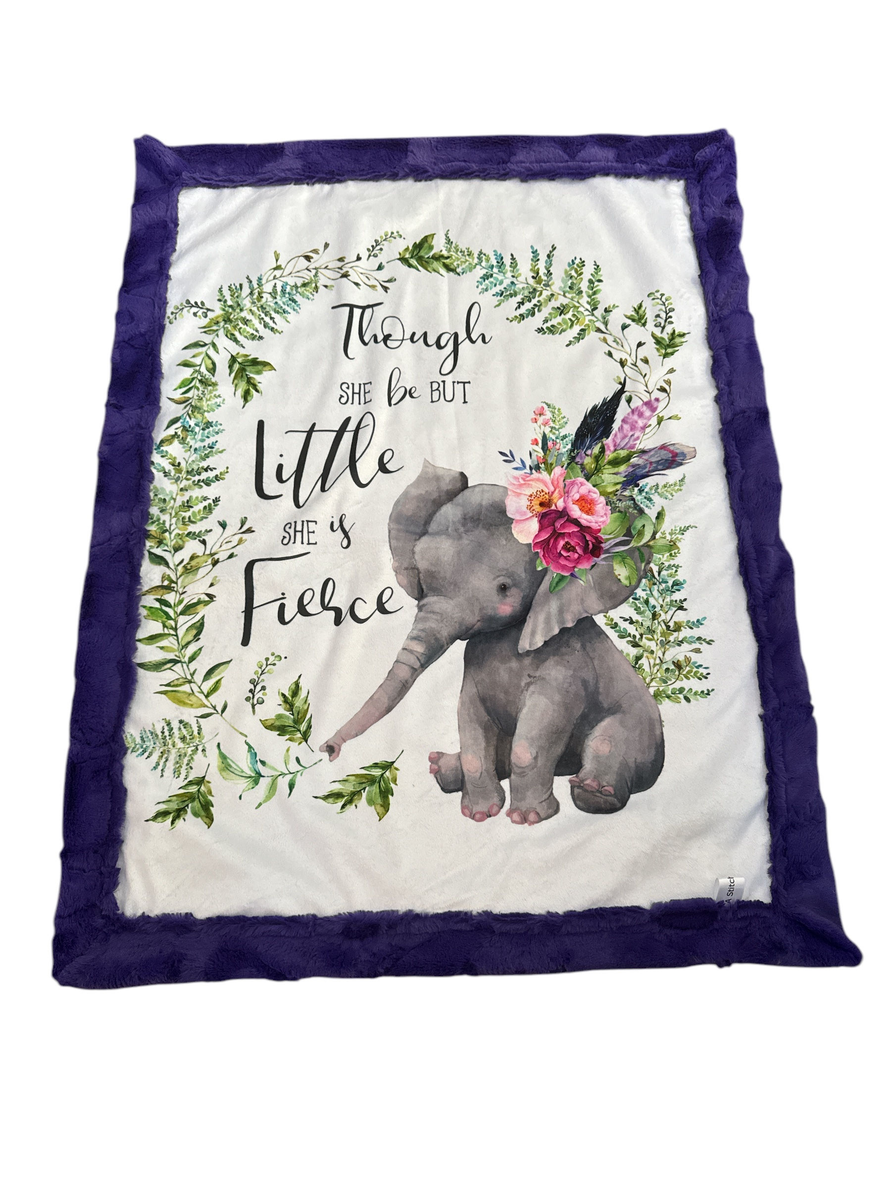 Little but fierce derp purple luxe backing