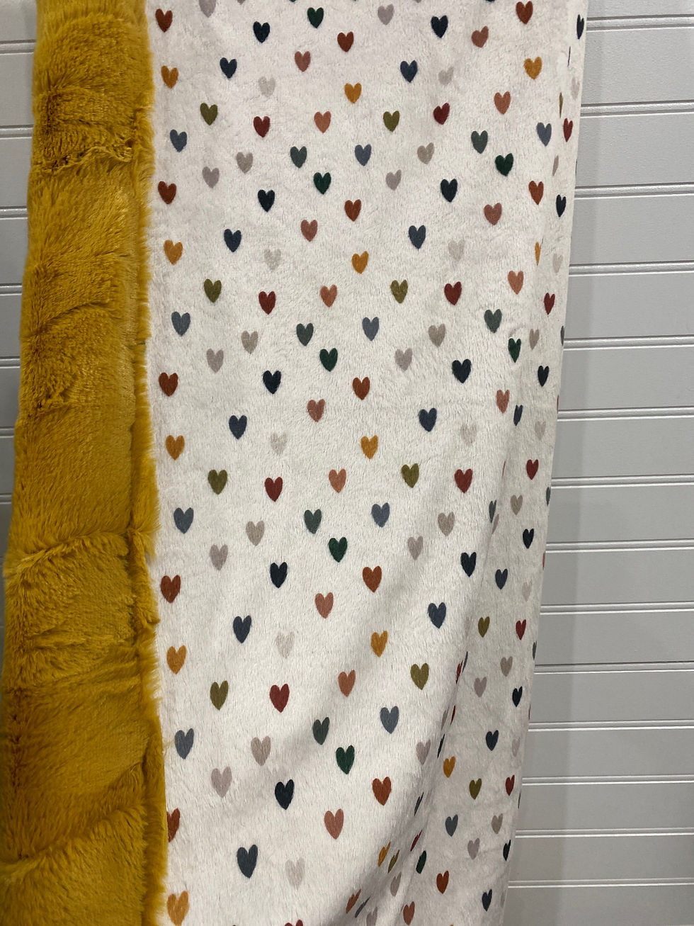 Boho hearts with golden Luxe backing