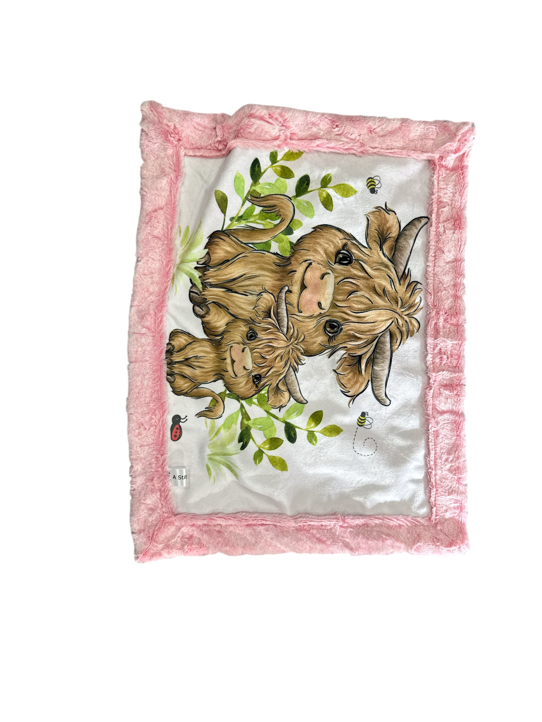 Highland with rose luxe backing 