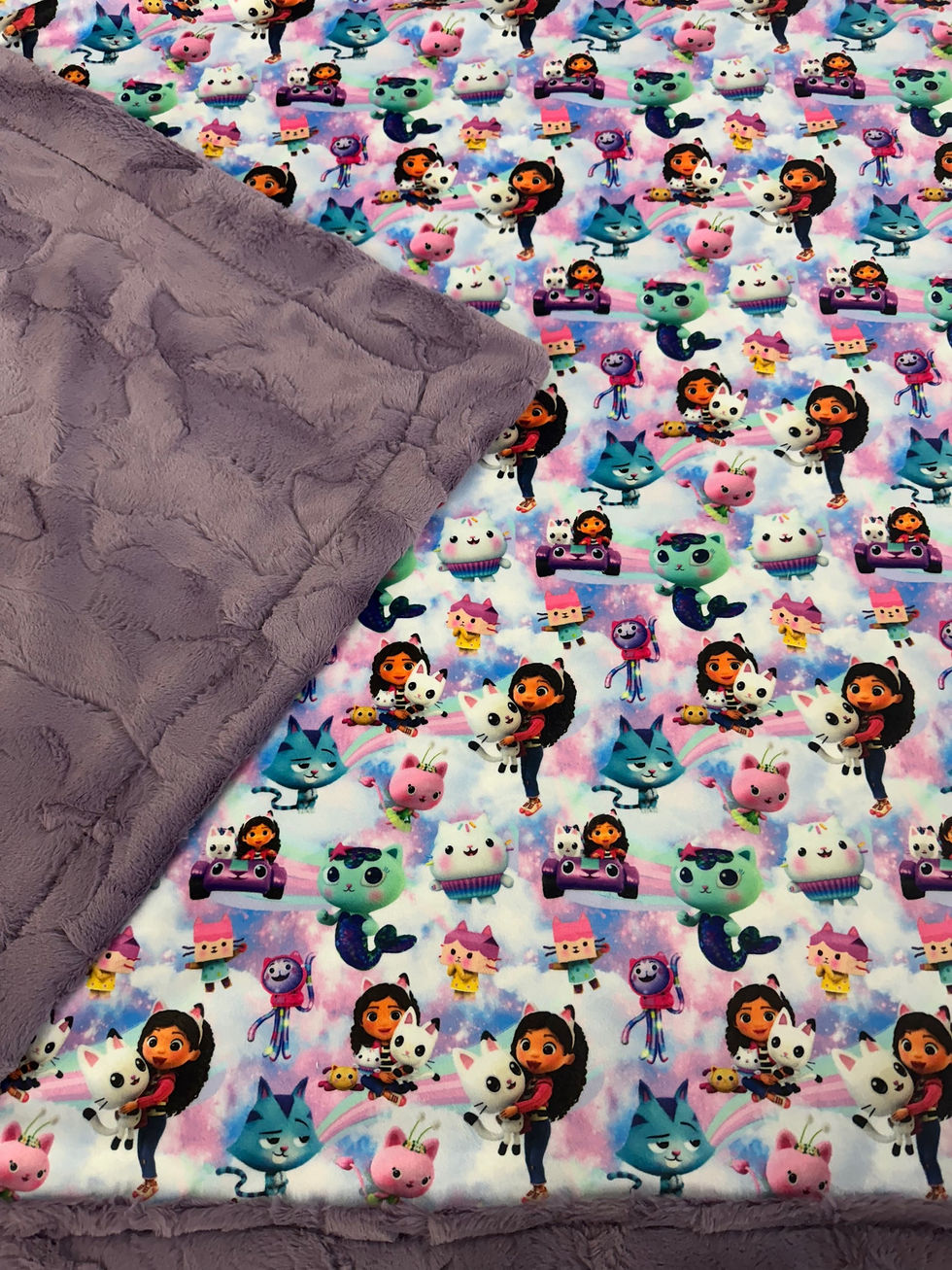 Gabby violet luxe backing