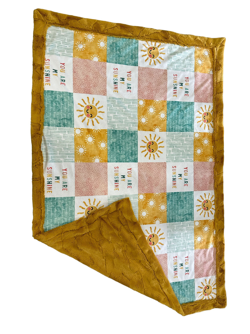 You are my sunshine golden luxe backing