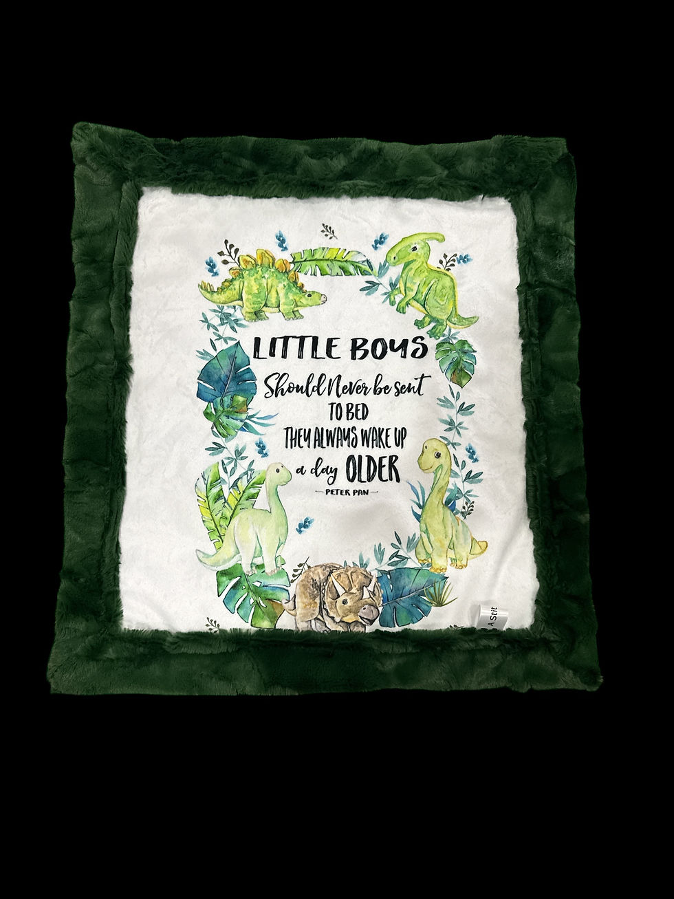 Peter pan green luxe backing