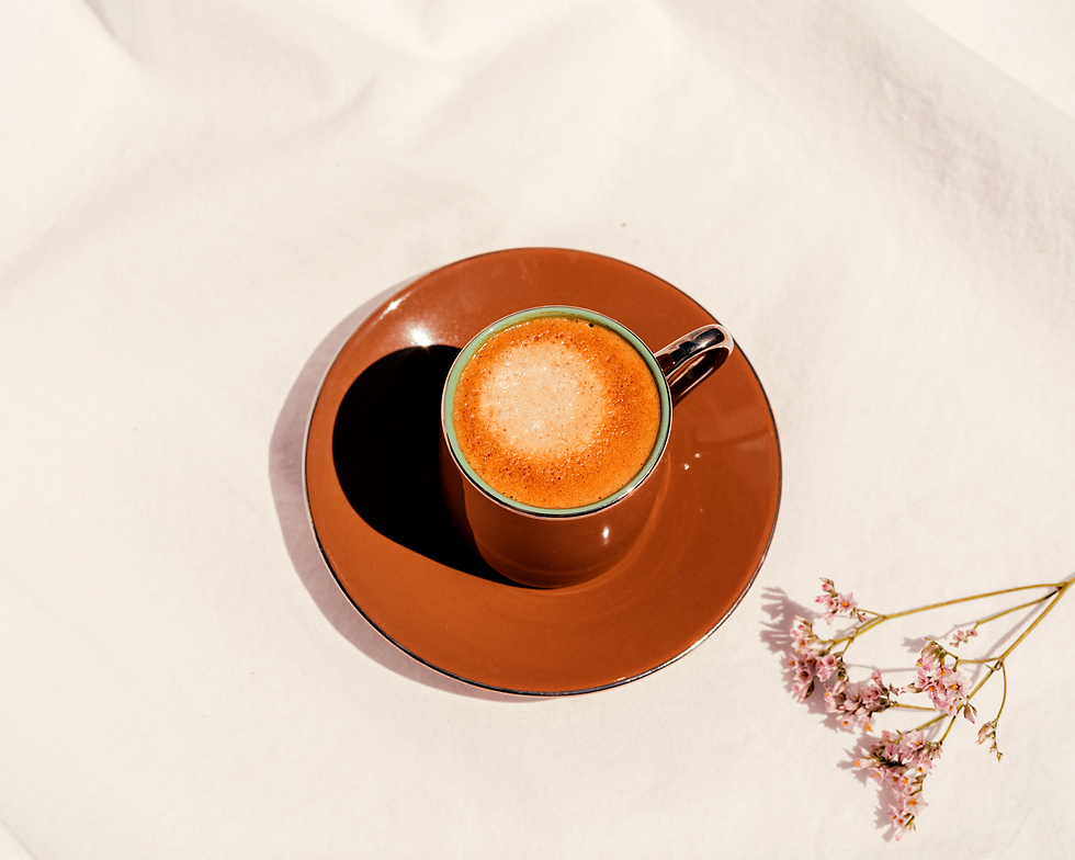 Café y flores