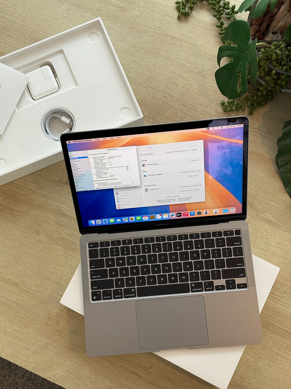Miniatura: MacBook Air M1 13.3" 256GB SSD 8GB RAM Space Gray (Seminovo)