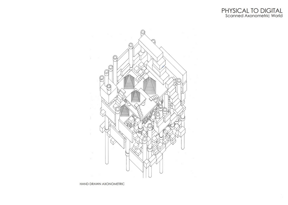 PHYSICAL TO DIGITAL: Scanned Axonometric World