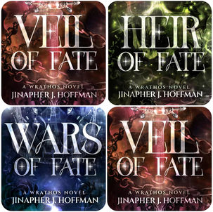 Veil of  Fate Fates of  Mirror Trilogy, Book 1-3 By: Jinapher J. Hoffman