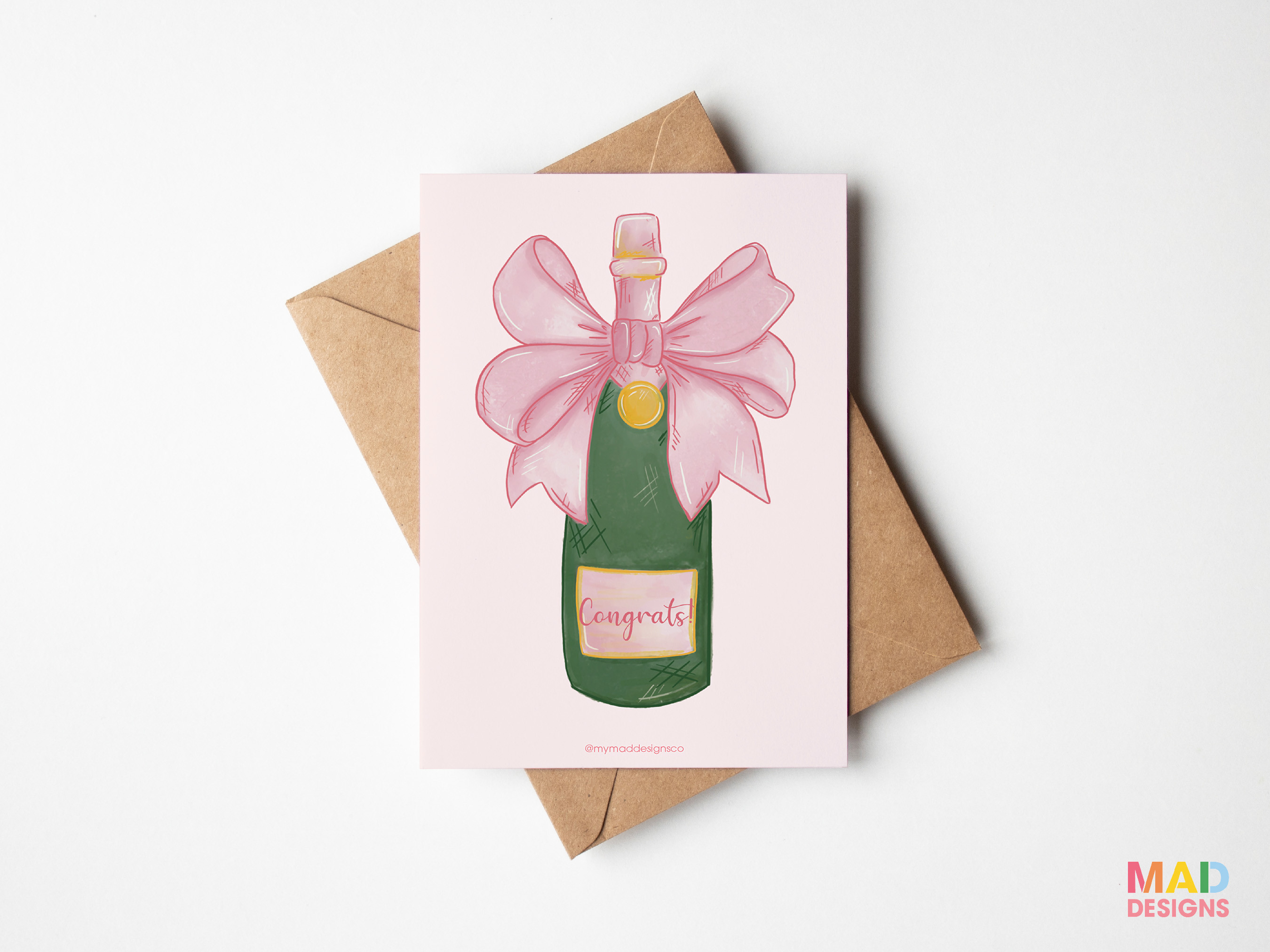 Champagne Greeting Card