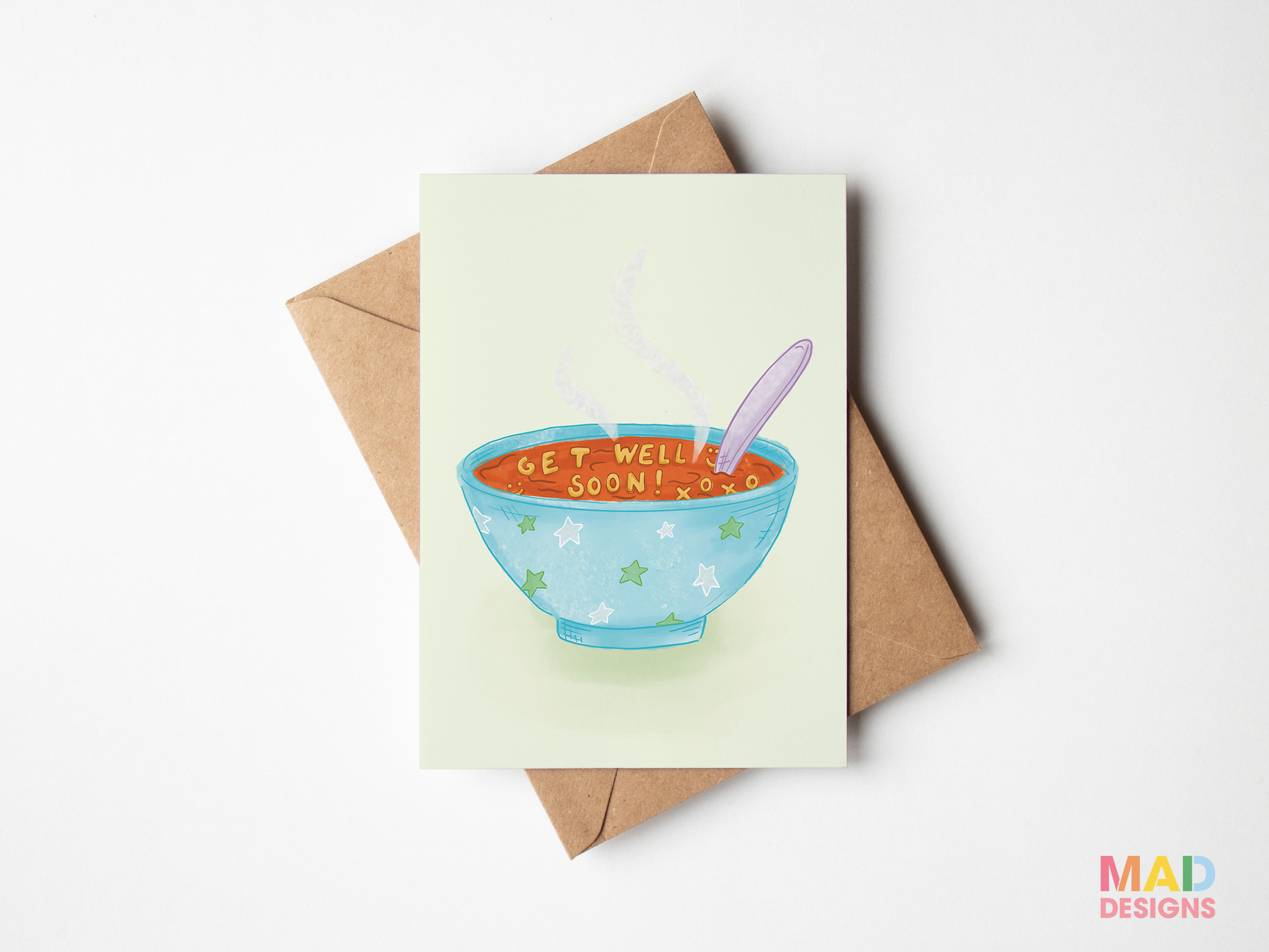 Soup Get Well Soon Card