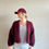Thumbnail: Korte trendy burgundy vest