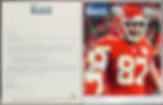 Photo matched Travis Kelce game used Kansas City Chiefs jersey with documented wear marks matched to game photographs