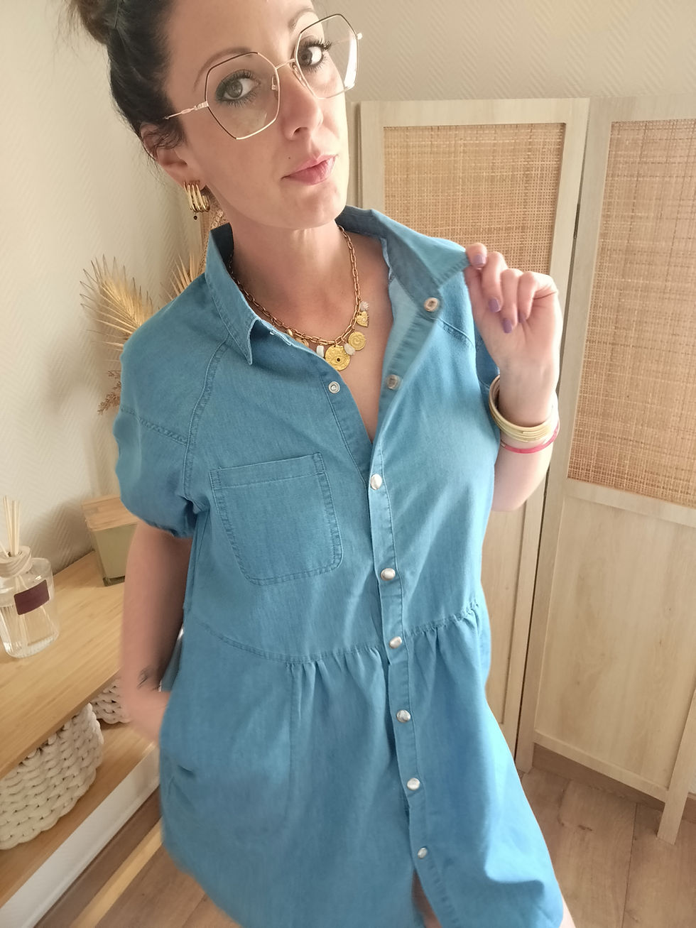 Miniature : Robe Apolline- Robe courte en jeans