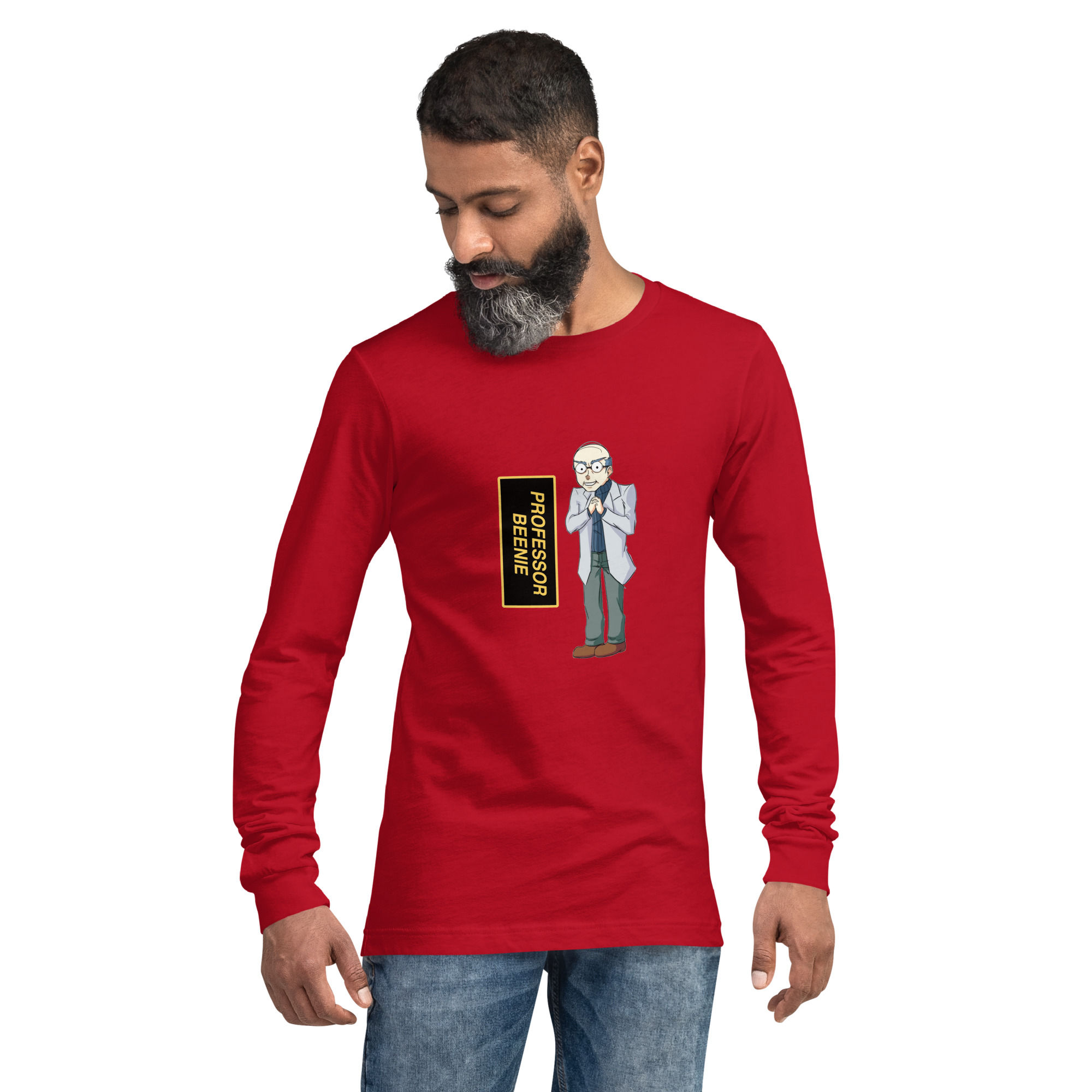 86- "Professor Beenie" Unisex Long Sleeve Tee