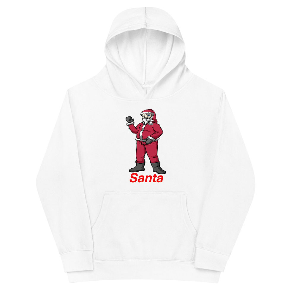 Thumbnail: 45- "Santa Waves" Kids fleece hoodie