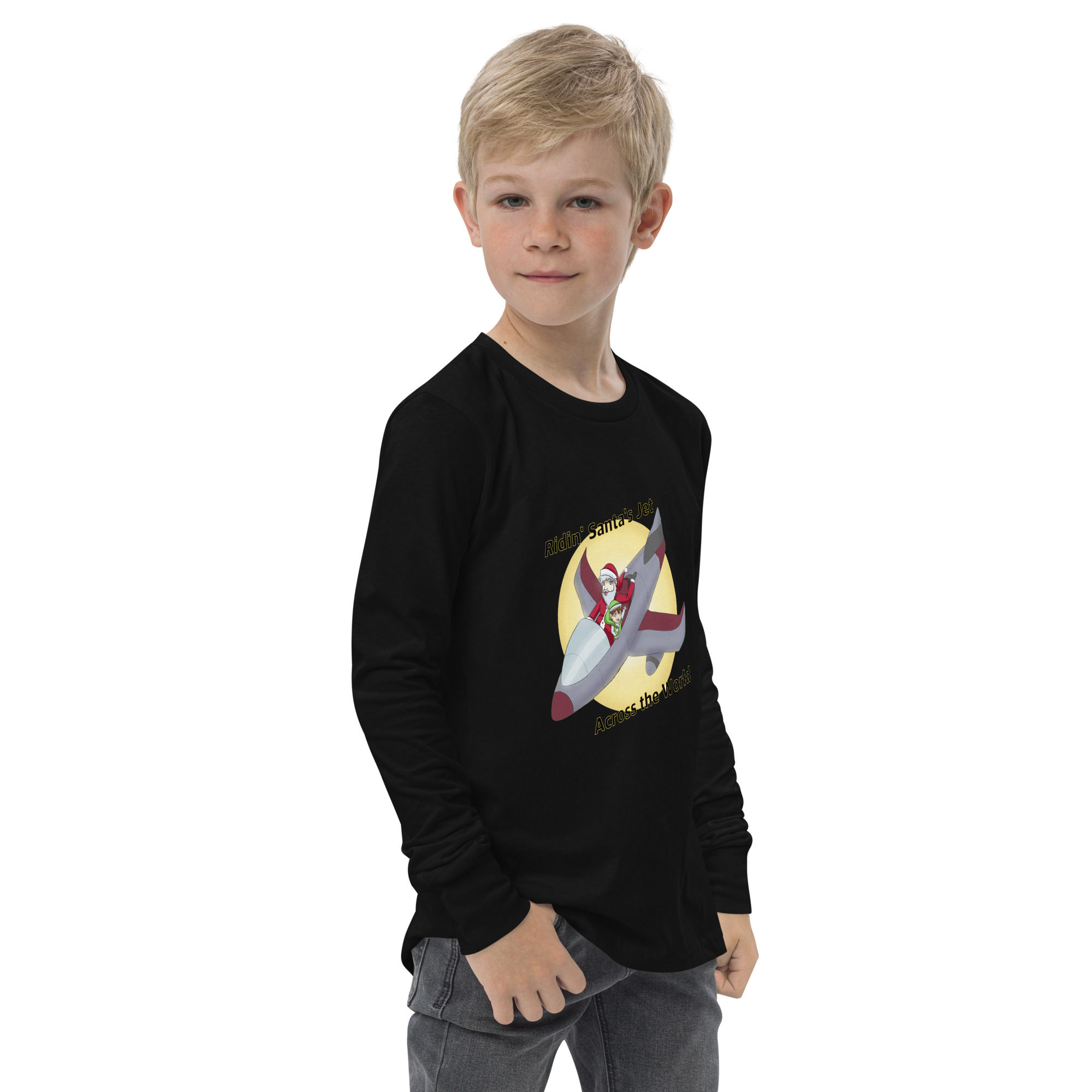 116- "Across the World" Youth long sleeve tee