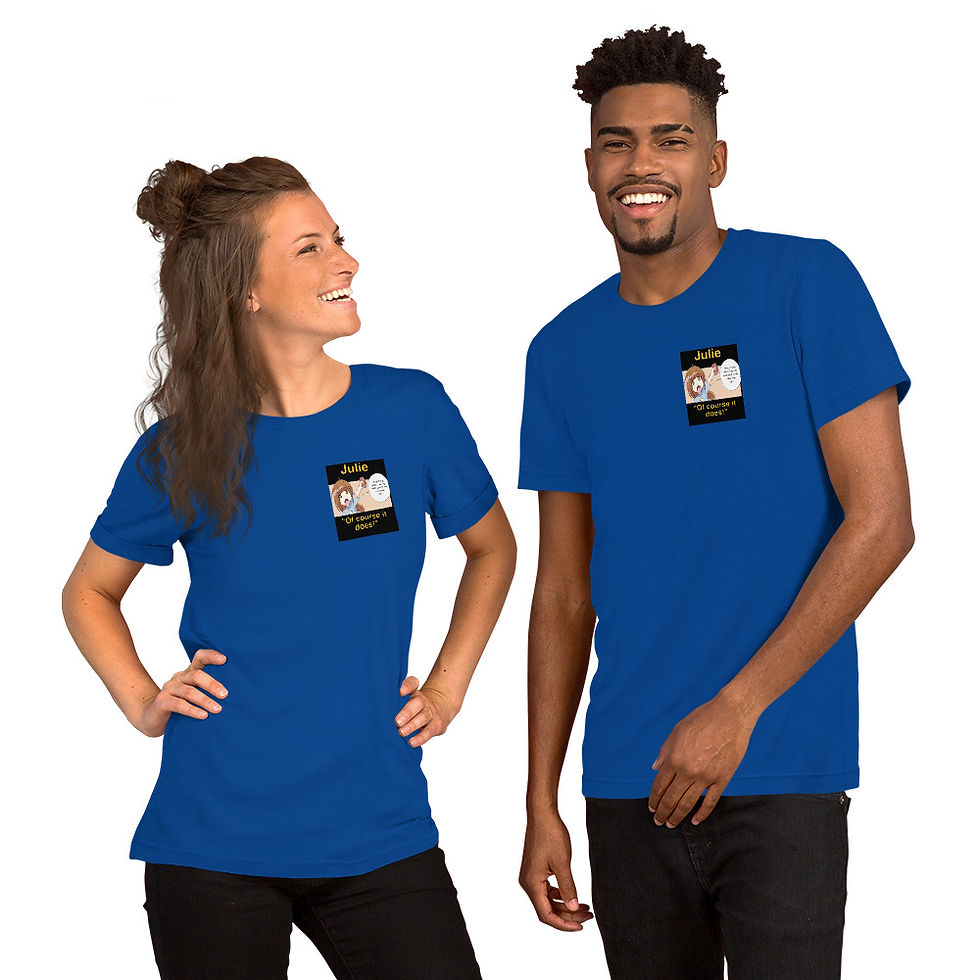 Thumbnail: 130- "Julie Recycles" Unisex t-shirt