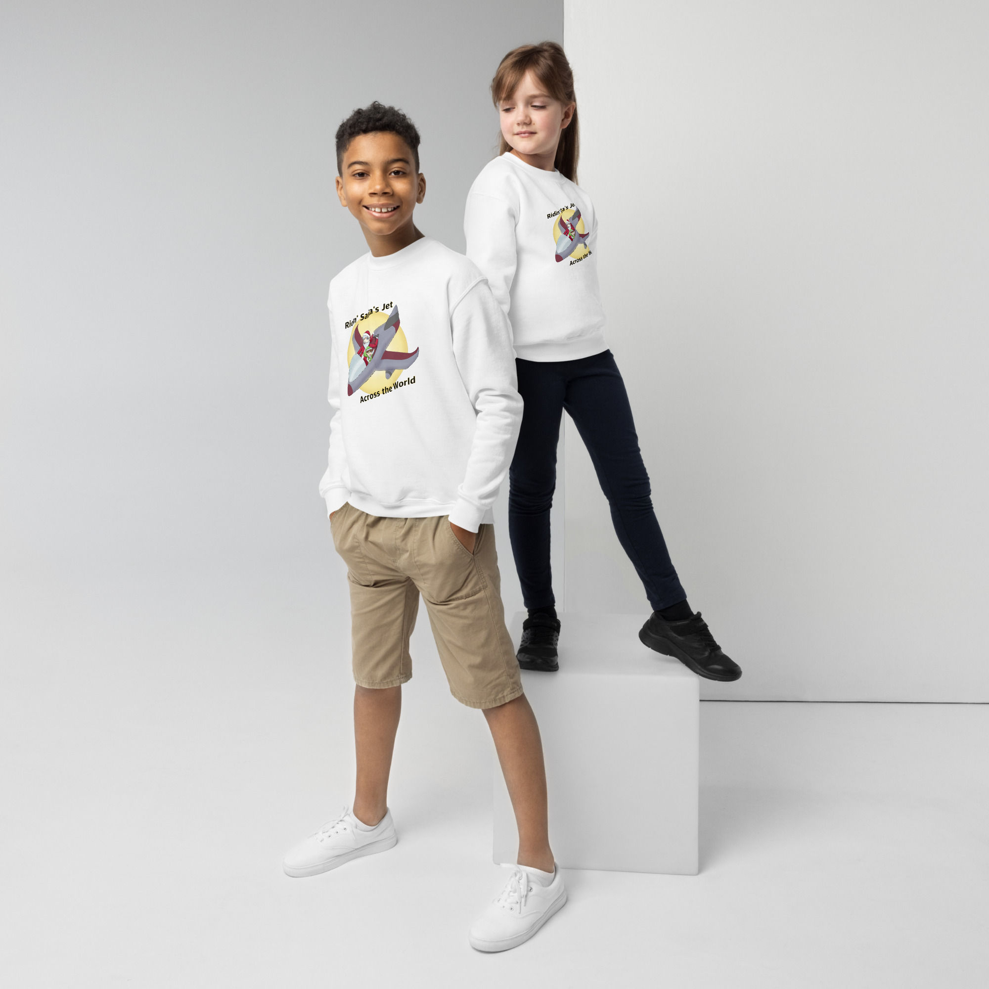 299- "Across the World" Youth crewneck sweatshirt