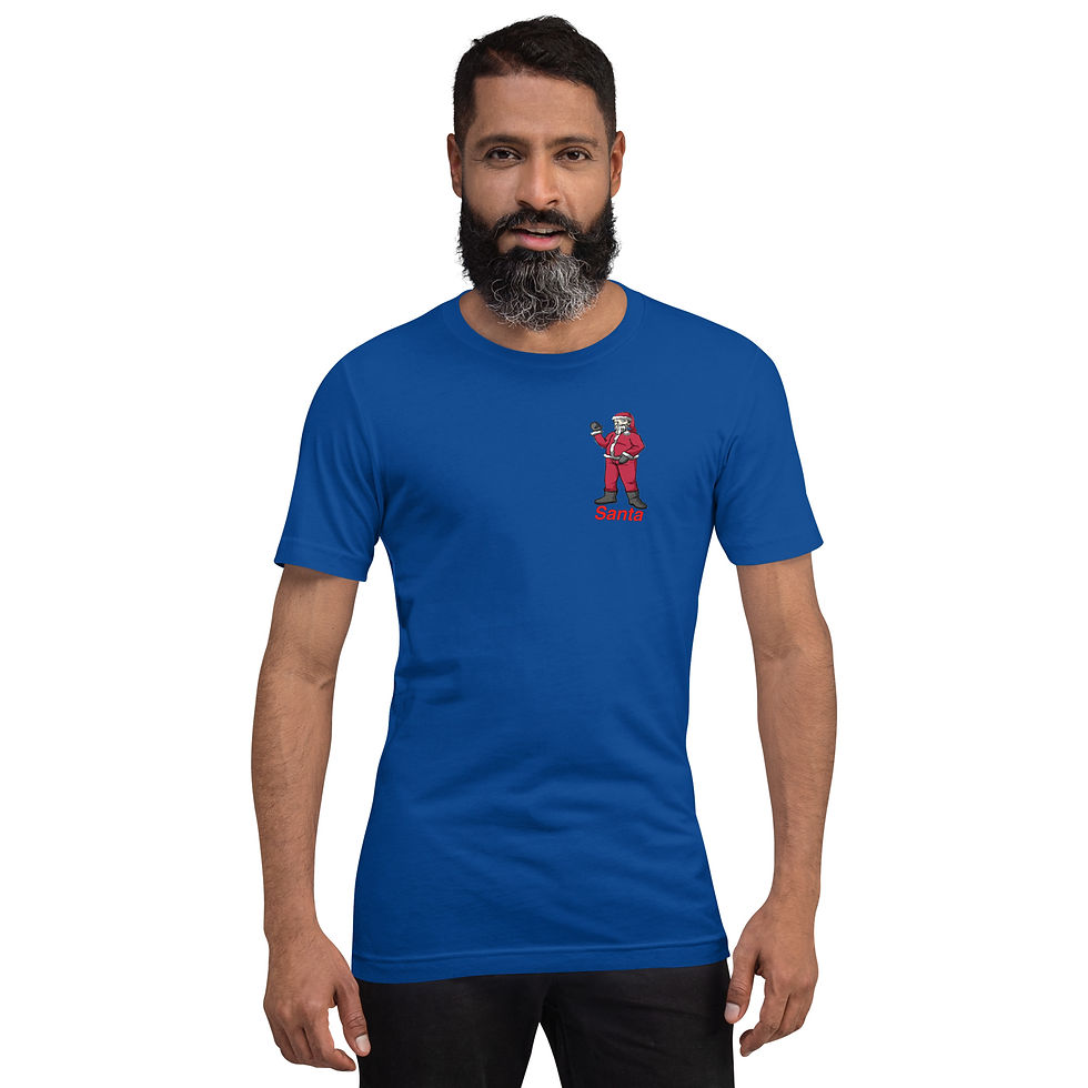Thumbnail: 132- "Santa Waves" Unisex t-shirt